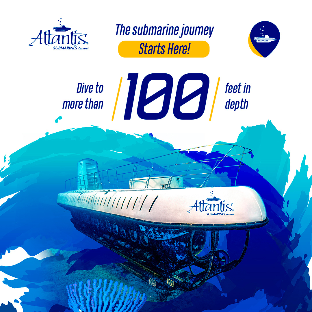 ejemplo de publicidad de paga en facebook para atlantis submarines cozumel